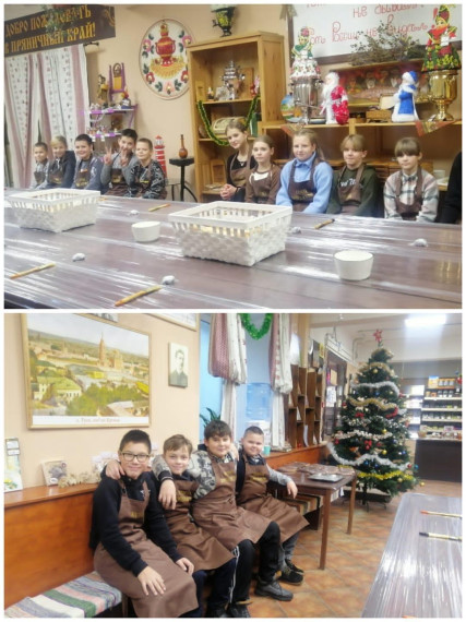 Обучающиеся 5 «Б» класса посетили мастерскую Купца Шехватова по производству Тульского пряника.
